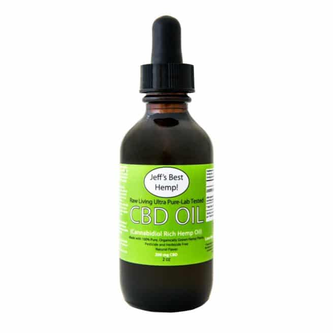 CBD Oil 200 mg - 2 OZ size bottle with green label