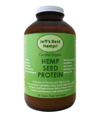 Our Raw Organic Finest Grind Hemp Seed Protein 16 oz size