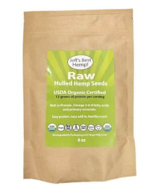 raw organic hulled hemp seeds 8 oz